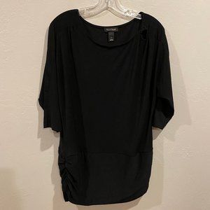 White House Black Market Black Blouse | Large
